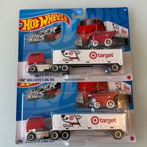 Set of 2 Hot Wheels Super Riga Bullseye’s Big Rig